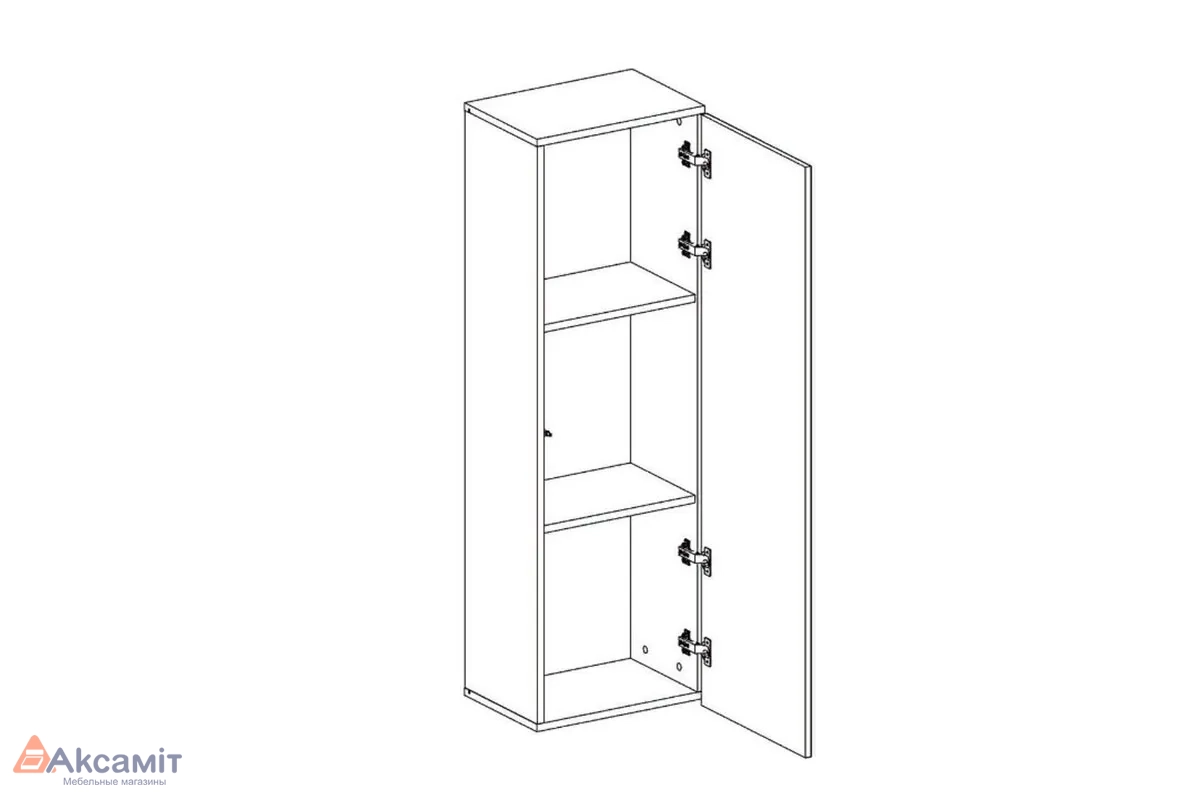 Шкаф навесной Point Тип-20 Белый/Белый глянец (71774434)