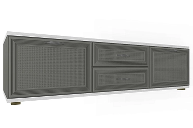 Готовый комплект для гостиной Карина ГК-1001-СЯ-СО (Снежный Ясень/Серый Оникс)