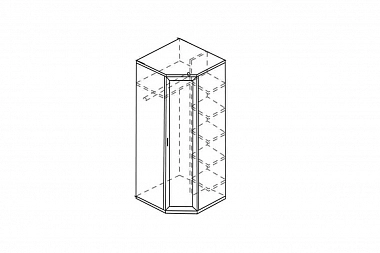 Ника-Люкс 30Р Шкаф угловой для одежды фото
