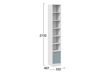 Стеллаж Марли (Белый/Серо-голубой)