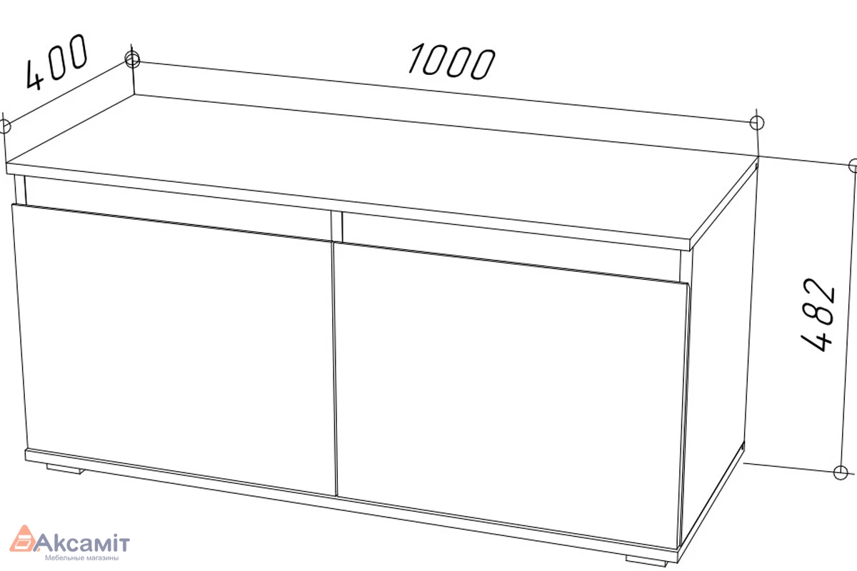 Тумба для обуви Stark ПТ-100 (Графит) 71579689