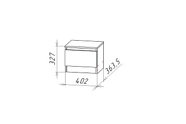 Тумба прикроватная Ницца-12 (Белый)