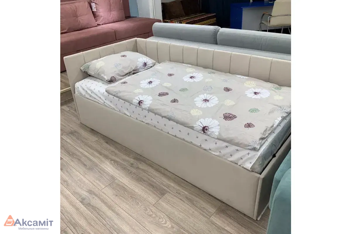 Кровать Мика с ПМ 90х200 универсальная Newtone Light BEIGE