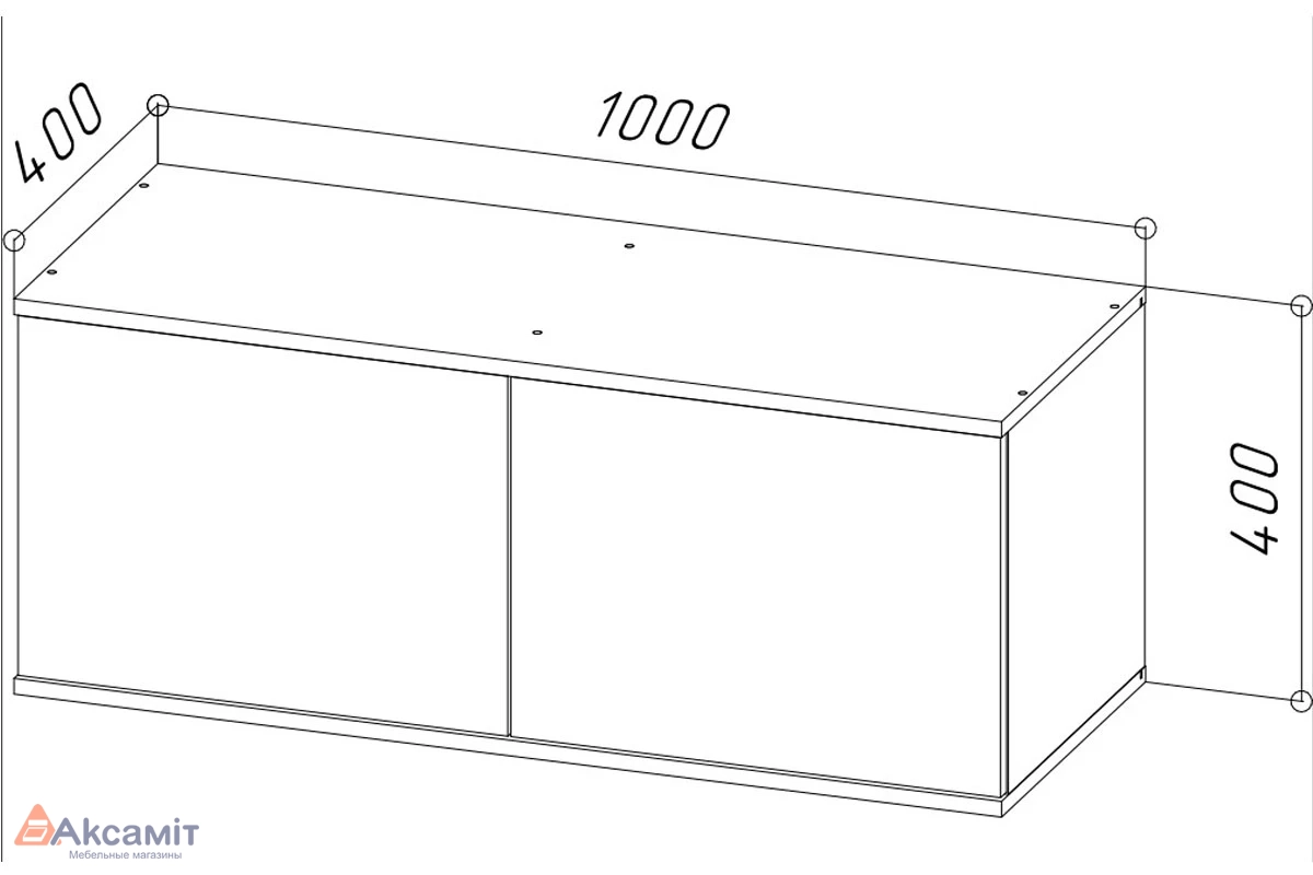 Антресоль Stark 100 (Графит) 71579693