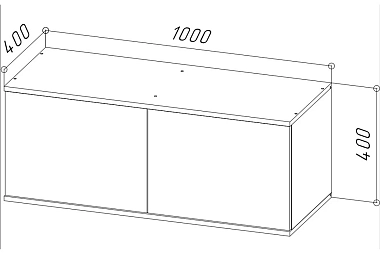 Антресоль Stark 100 (Графит) 71579693