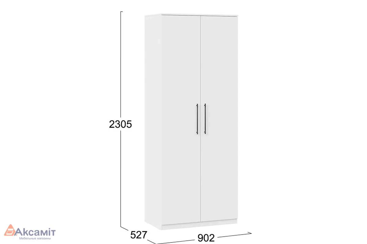 Шкаф для одежды Агата Исп.2 (Белый)